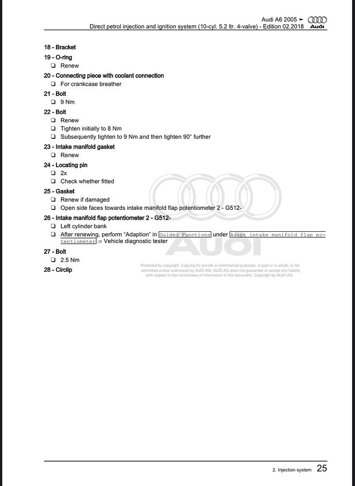 V10 Intake manifold flap delete v. lock and Cleaning A6 All/ S6 All